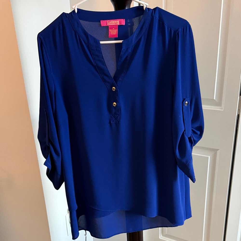 Calvin Klein Women's Royal Blue Blouse
